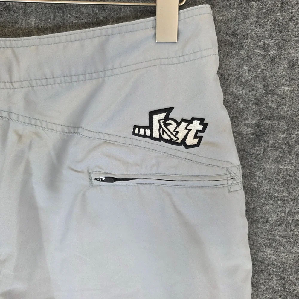 Lost Enterprise Board Shorts Mens Size 36‎ Gray Polyester Surf Swim Trunks